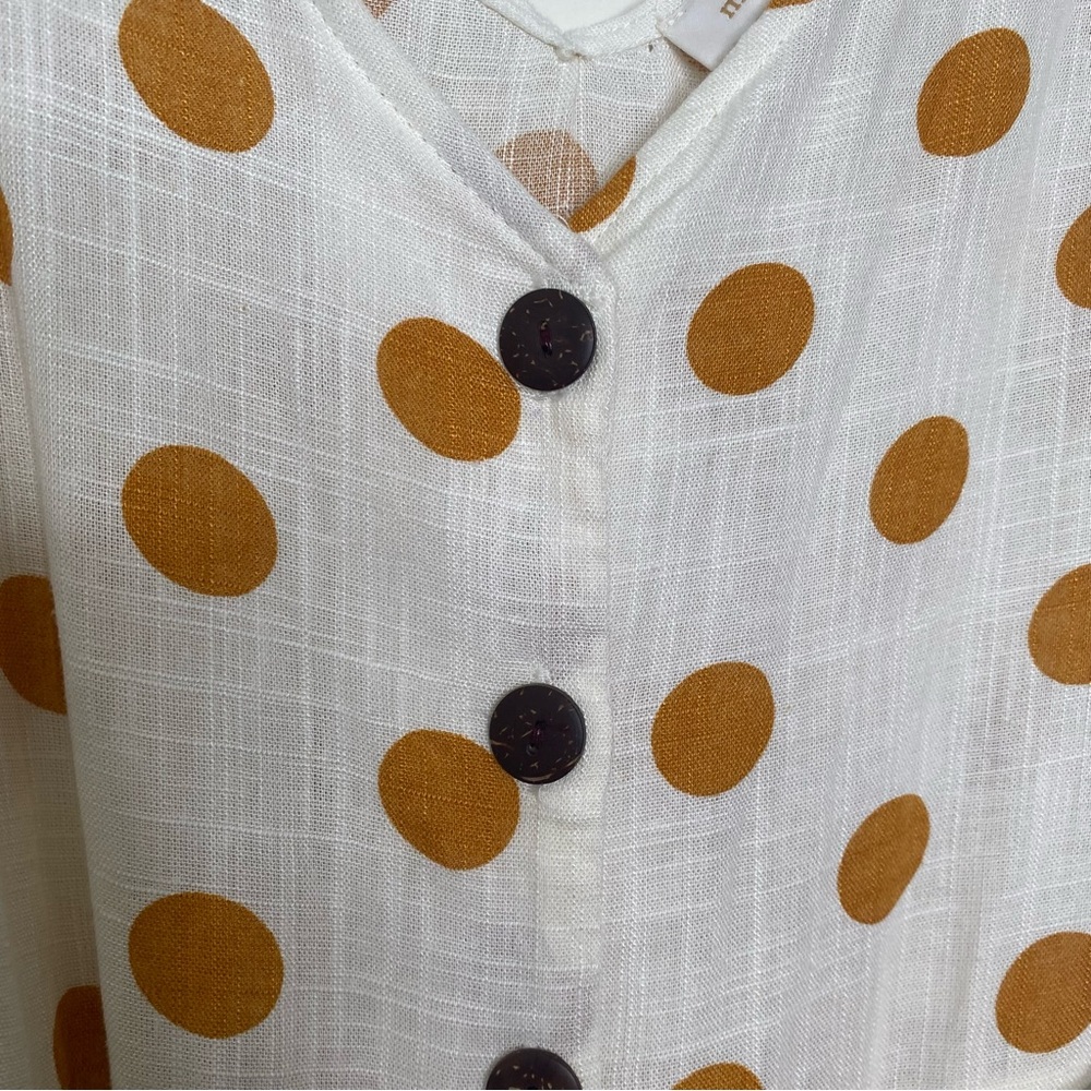Monteau Los Angeles Polka Dot Sleeveless Jumpsuit Sz S - Picture 10 of 16